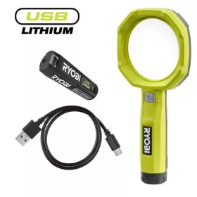   Ryobi RML4-120G akkus nagyítólámpa (1 x 2.0 Ah USB Li-ion akkuval) - 4V
