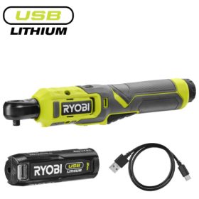   Ryobi RR14W4-120G akkus racsnis csavarkulcs (1 x 2.0 Ah USB Li-ion akkuval) - 4V, 1/4"