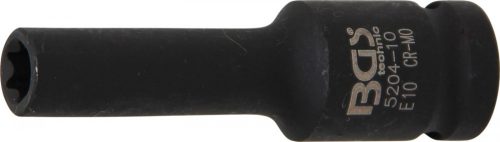 BGS technic 1/2" Torx hosszított dugókulcs légkulcshoz, E10 (BGS 5204-10)