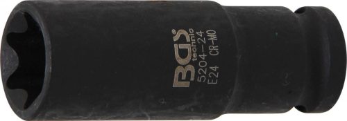 BGS technic 1/2" Torx hosszított dugókulcs légkulcshoz, E24 (BGS 5204-24)