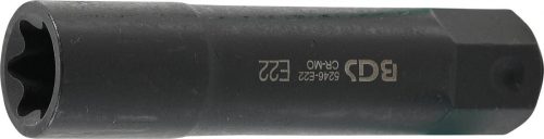 BGS technic E-Torx dugókulcs, E22, 100mm hosszú, 22mm-es hatszög befogás (BGS 5246-E22)