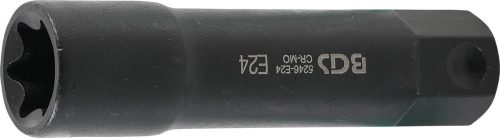 BGS technic E-Torx dugókulcs, E24, 100mm hosszú, 22mm-es hatszög befogás (BGS 5246-E24)