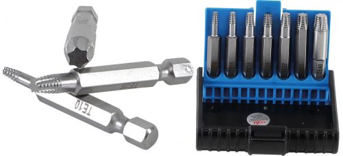 BGS technic 7 részes tört csavar kiszedő készlet Torx csavarokhoz, T10-T40 (BGS 5284)