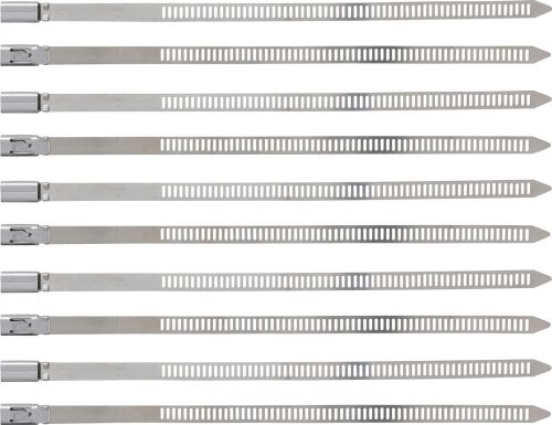 Kraftmann Kábelkötegelő-készlet | rozsdamentes | 7,0 x 200 mm | 10 darabos (BGS 80780)