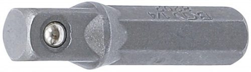 BGS technic Adapter, 1/4", négyszög-hatszög, 30mm (BGS 8202)