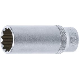   BGS technic 1/4" Hosszított dugókulcs "Gear Lock", 13 mm (BGS 10163)