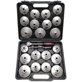   Kraftmann 23 részes olajszűrő leszedő kupak készlet, öntött alumínium (BGS 1035)