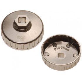   BGS technic Olajszűrő leszedő dugókulcsok, alumínium fröccsöntött, 1/2", 75mm x P15 (BGS 1045)