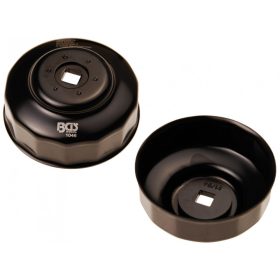   BGS technic Olajszűrő leszedő kupak, fekete véggel, 76mm x 14 (BGS 1046)