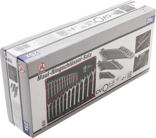 Kraftmann 25 részes csillag-villás kulcs készlet, 6-32 mm (BGS 1198)