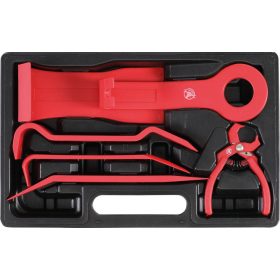   Kraftmann 6 részes díszítőelem leszedő készlet, műanyagszegecs kiszedő fogóval (BGS 1325)