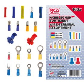 BGS technic 160 részes kábelsaru készlet (BGS 14105)