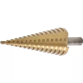   BGS technic Kúpos lépcsősfúró, titán bevonatú, 4-32mm (BGS 1619)