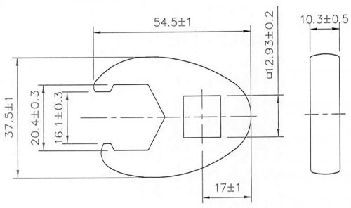 BGS technic 1/2" hollander kulcs fej, 20 mm (BGS 1757-20)