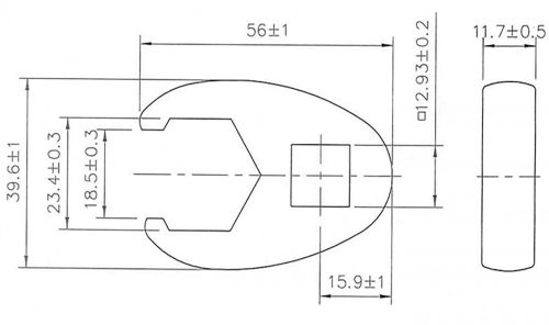 BGS technic 1/2" hollander kulcs fej, 23 mm (BGS 1757-23)