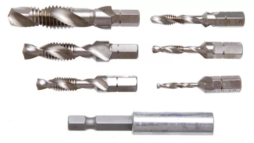 BGS technic 7 részes HSS-G gépi elő és menet fúró készlet (BGS 1926)