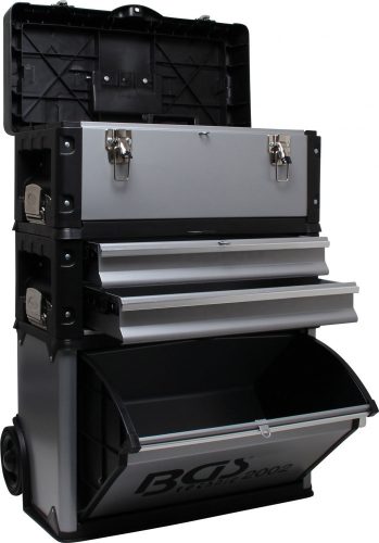 BGS technic 3 részre szétszedhető kétkerekű szerszámkocsi, kihúzható fogóval (üresen) (BGS 2002)