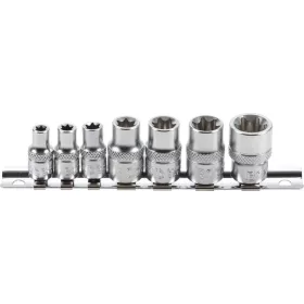   BGS technic 7 részes E-Torx dugókulcs fej készlet 1/4"-3/8" (BGS 2027)