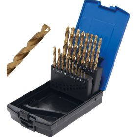   BGS technic 19 részes Titán bevonatú, HSS-G fúrószár készlet, 1-10 mm (BGS 2040)