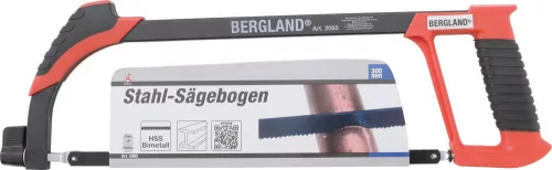 Kraftmann Acél fémfűrész keret, 300 mm-es fűrészlappal, gumírozott fogóval (BGS 2065)