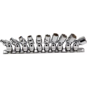   BGS technic 10 részes "Dr. Joint" kardáncsuklós dugókulcs fej készlet, Pro Torque®, 1/4",5 - 13 mm (BGS 220)