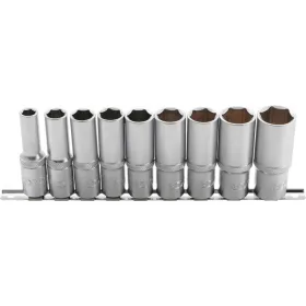   BGS technic 9 részes hosszított dugókulcs készlet 10-24mm, 1/2" (BGS 2223)