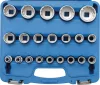 BGS technic Dugókulcs készlet 21 db-os, 12 ponton fogó, 1/2"-os, 8 - 36 mm (BGS 2267)