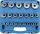 BGS technic Dugókulcs készlet 21 db-os, 12 ponton fogó, 1/2"-os, 8 - 36 mm (BGS 2267)