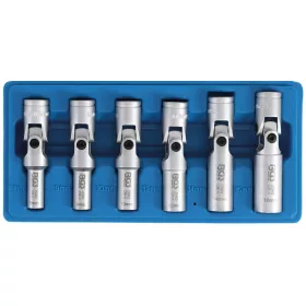   BGS technic 6 részes csuklós dugókulcs készlet 3/8" izzítógyertyákhoz (BGS 2990)