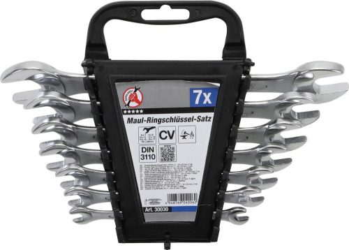 Kraftmann 7 részes villáskulcs készlet, 6x7 - 19x22 mm (BGS 30030)