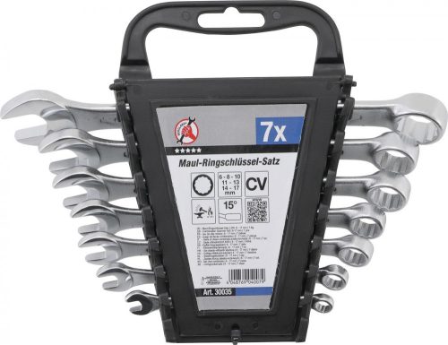Kraftmann 7 részes csillag-villás kulcs készlet, 6 - 17 mm (BGS 30035)