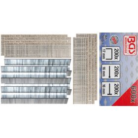   BGS technic 600 darabos tűzőgép kapocs és szeg készlet (BGS 3010-1)