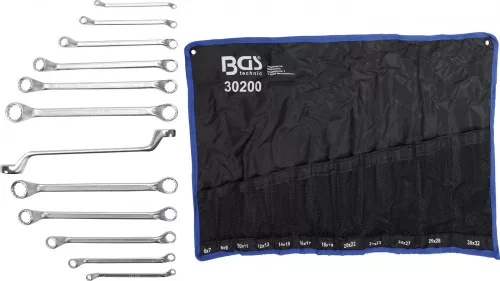 BGS technic 12 részes csillag-csillagkulcs készlet 75 fokban hajlítot, 6-32 mm (BGS 30200)