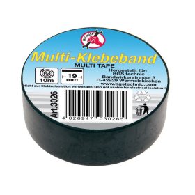 Kraftmann Fekete ragasztószalag, 19 mm x 10 m (BGS 3026)