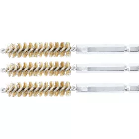   BGS technic Sárgarézkefe készlet | 11 mm | 1/4" | 3 darabos | a BGS 3078 kefekészlethez (BGS 3078-11-M)