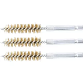   BGS technic Sárgarézkefe készlet | 12 mm | 1/4" | 3 darabos | a BGS 3078 kefekészlethez (BGS 3078-12-M)