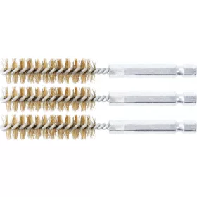   BGS technic Sárgarézkefe készlet | 13 mm | 1/4" | 3 darabos | a BGS 3078 kefekészlethez (BGS 3078-13-M)