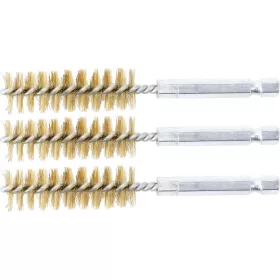   BGS technic Sárgarézkefe készlet | 15 mm | 1/4" | 3 darabos | a BGS 3078 kefekészlethez (BGS 3078-15-M)