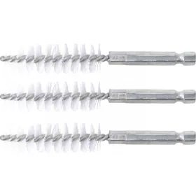   BGS technic Nylonkefe készlet | 15 mm | 1/4" | 3 darabos | a BGS 3078 kefekészlethez (BGS 3078-15-N)