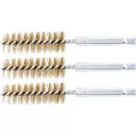   BGS technic Sárgarézkefe készlet | 16 mm | 1/4" | 3 darabos | a BGS 3078 kefekészlethez (BGS 3078-16-M)