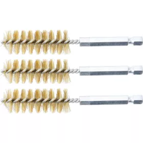   BGS technic Sárgarézkefe készlet | 17 mm | 1/4" | 3 darabos | a BGS 3078 kefekészlethez (BGS 3078-17-M)