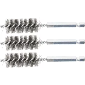   BGS technic Acélkefe készlet | 17 mm | 1/4" | 3 darabos | a BGS 3078 kefekészlethez (BGS 3078-17-S)