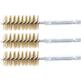   BGS technic Sárgarézkefe készlet | 19 mm | 1/4" | 3 darabos | a BGS 3078 kefekészlethez (BGS 3078-19-M)