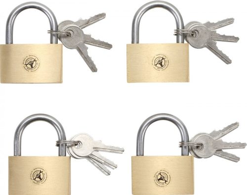 Kraftmann 4 részes lakat készlet, 40 mm (BGS 3101)