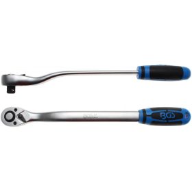  BGS technic 1/2" Extra hosszú 72-fogú racsnis hajtószár (hajlított), 380 mm (BGS 324)