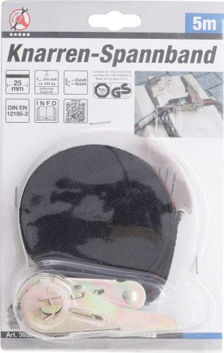 Kraftmann Racsnis lekötőpánt, 5 m x 25 mm (BGS 3550)