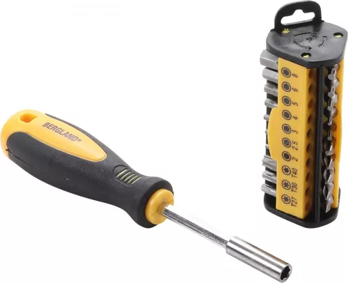 Kraftmann 31 részes bit készlet kézi csavarozóval | 1/4" (BGS 35831)