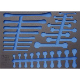   BGS technic 3/3 Szerszámtálca szerszámkocsikhoz, üresen: villás- / csillag- / racsnis kulcsok számára (nem tartozék) (BGS 4016-5)