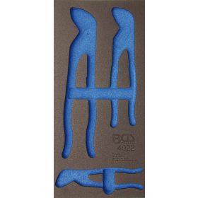   BGS technic 1/3 Szerszámtálca szerszámkocsihoz, üresen: 3 részes vízvezetékszerelő készlethez (nem tartozék) (BGS 4022-1)