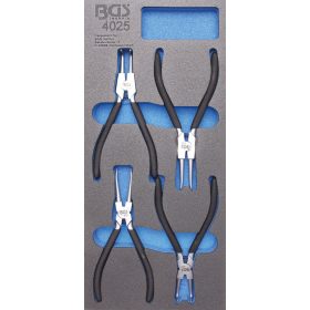   BGS technic 1/3 Szerszámtálca szerszámkocsihoz: 4 részes Seeger-gyűrű fogó készlettel (BGS 4025)